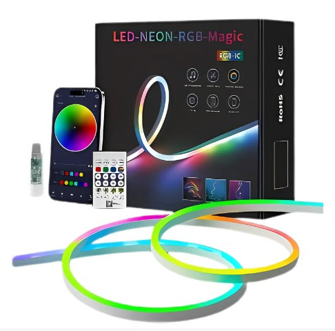 LUCES LED NEON RGB Magic 5 Mts. + App Control Bluetooth